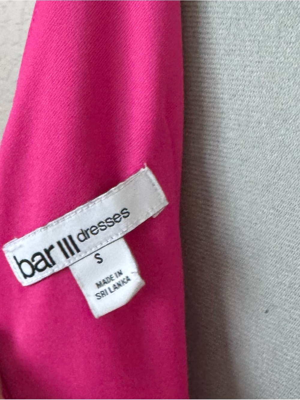 Bright Pink Twist-Front Women’s Dress - Picture 3 of 3